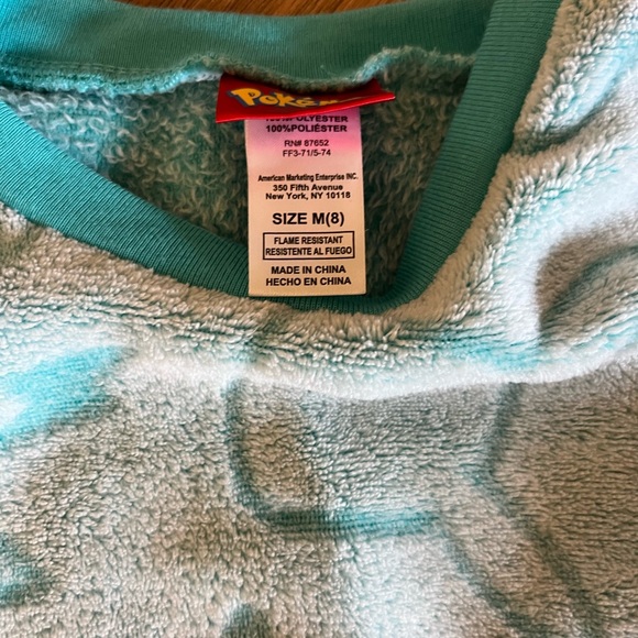 Girl’s Pokémon Fleece Pajama Set - Picture 2 of 2